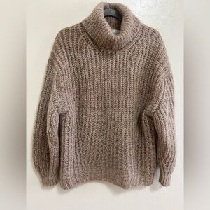 ba&sh Bear Beige Turtleneck Sweater
